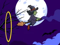 Flying witch halloween image